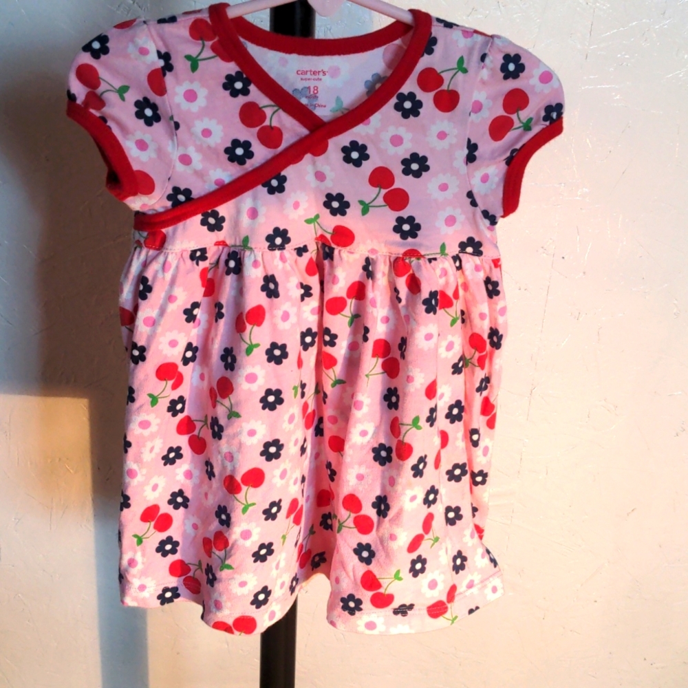 Carter's 18 month, cotton dress. Lovingly used. 🍒 🍒